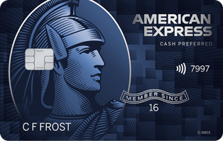 Blue Cash Preferred Card from American Express - translucent blue card design