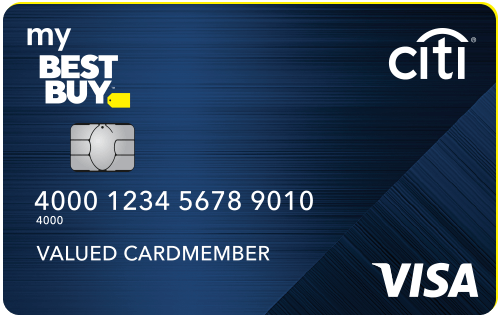 My Best Buy Visa card front face