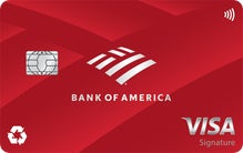 Bank of America Customized Cash Rewards Credit Card for Students - Bankrate listing