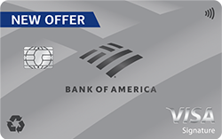 Bank of America Unlimited Cash Rewards Student credit card