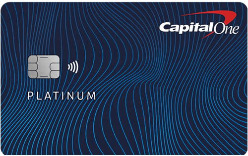 Capital One Platinum credit card front face