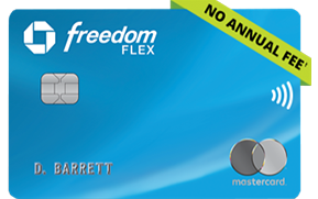 Chase Freedom Flex Mastercard credit card with $0 annual fee