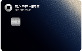 Chase Sapphire Reserve metal credit card with sapphire halo effect and engraved Chase logo