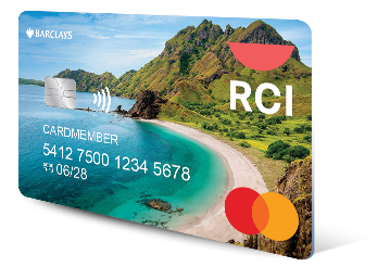 RCI® Elite Rewards® Mastercard® card art from issuer website