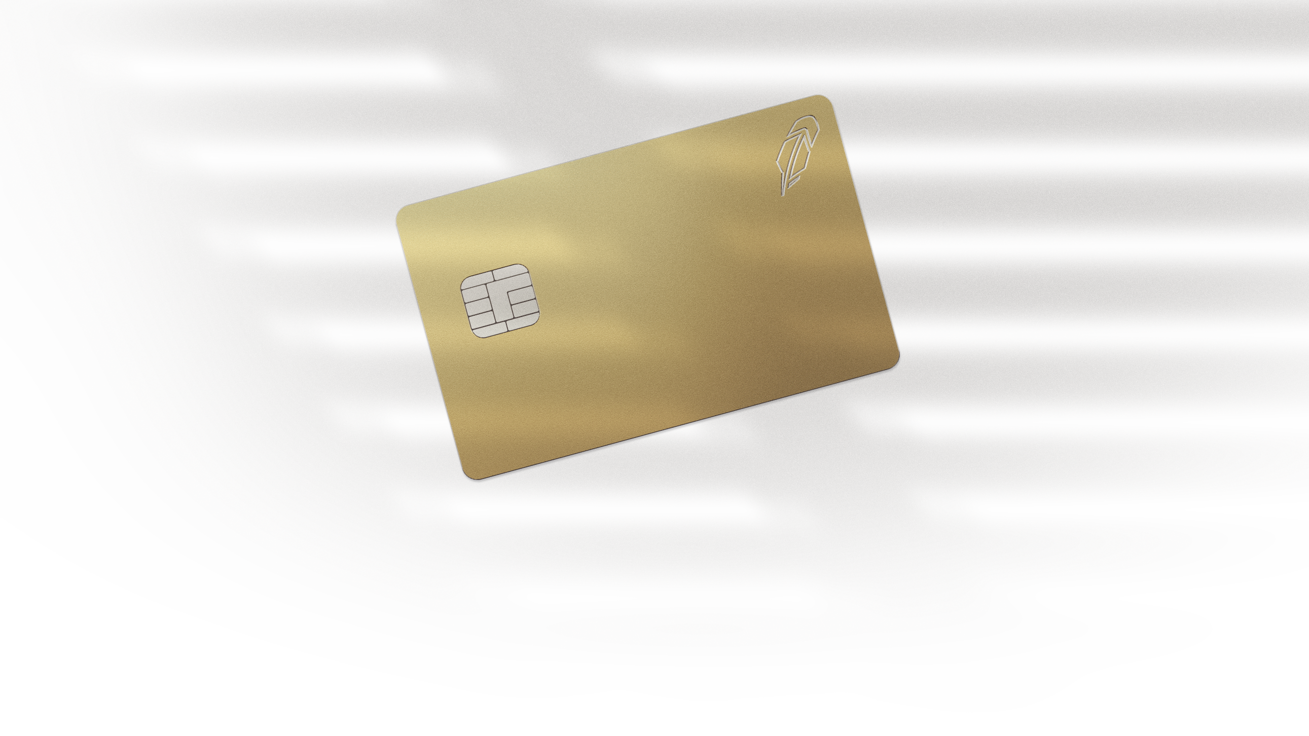 Robinhood Gold Card stainless steel design with 17-gram weight